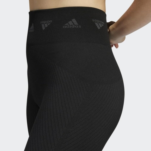 Adidas Women's Training Aeroknit Branded 7/8 Tights - Picture 3 of 8